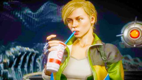 mortal kombat 11 pc cassie cage klassic skin performs intro dialogues vs all mk11 characters