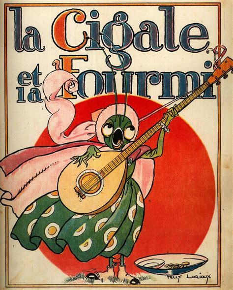 La Cigale Et La Fourmi Par Félix Lorioux 1929 Fables De La Fontaine