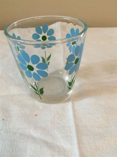 You may also like… mosser gigi butter dish sale! Vintage Blue Daisy Stem Hazel Atlas Sour Cream Glass ...