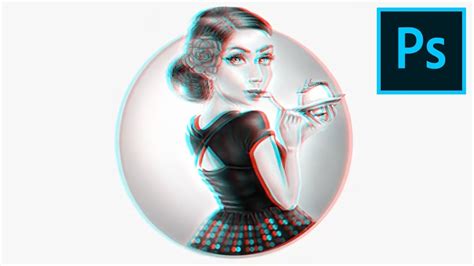 How To Apply A 3d Anaglyph Effect In Photoshop Youtube