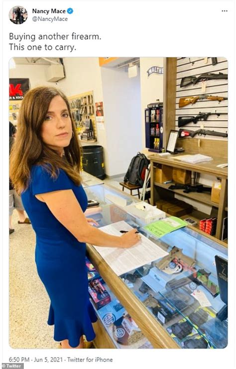 Republican Rep Nancy Mace Now Carries A Gun Wherever She Goes After
