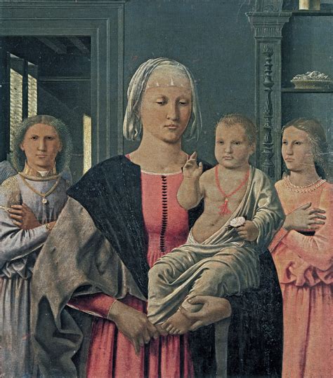Madonna Of Senigallia With Child And Two Angels Piero