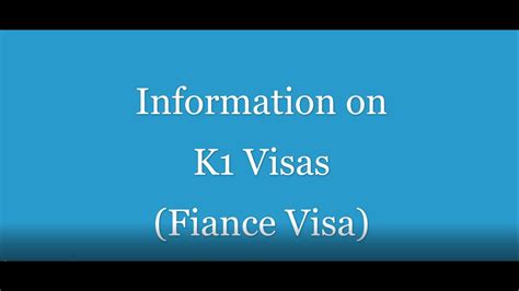 Citizen sponsor within 90 days of arrival. Fiance Visa`s / Consular Process - YouTube