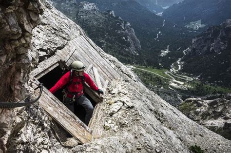 Lagazuoi Tunnels Italy Outdoors Adventure Adventure Travel