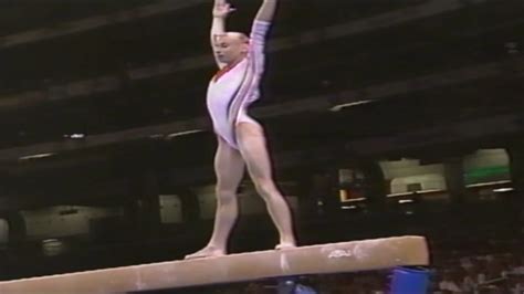 Rom Simona Amanar Balance Beam Team Compulsories 1996 Atlanta Olympic Games 8 867 Youtube