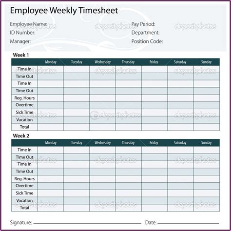 Weekly Timesheet Template Excel Uk Template 2 Resume Examples
