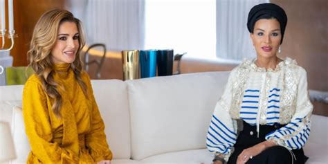 In Pictures Queen Rania Meets With Sheikha Moza In Qatar Emirates Woman