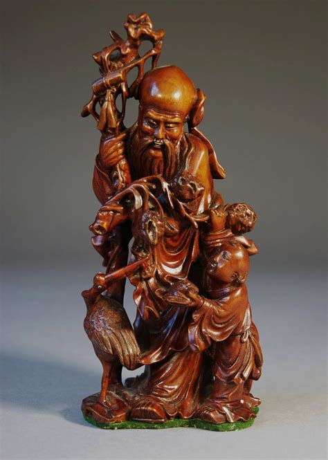 19thc Finely Carved Chinese Root Carving