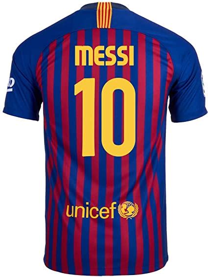 Nike Messi 10 Fc Barcelona Home Youth Soccer Jersey 2018
