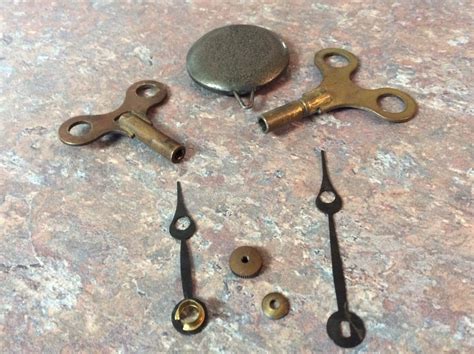 Antique Seth Thomas Mantel Clock Pendulum Pierced Spade Hands And 2