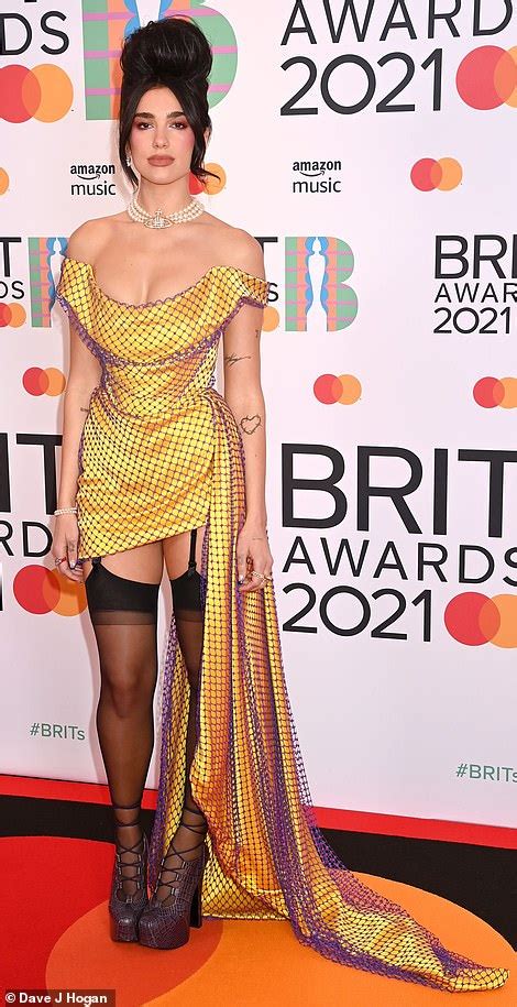 The Brit Awards 2021 Dua Lipa Mabel And Maya Jama Arrive On The Red