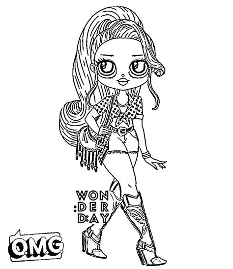 Omg Doll Coloring Pages Printable