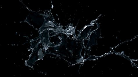 Water Splashing On Black Background · Free Stock Photo