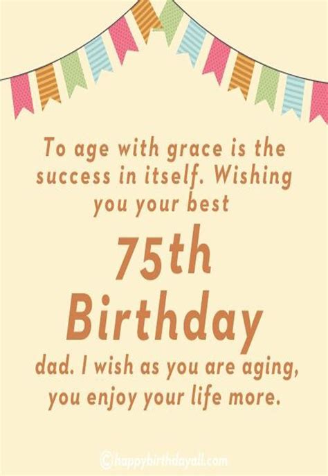 Happy 75th Birthday Wishes With Images For Mother Father Others Artofit