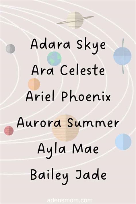 Cool Astronomy Names