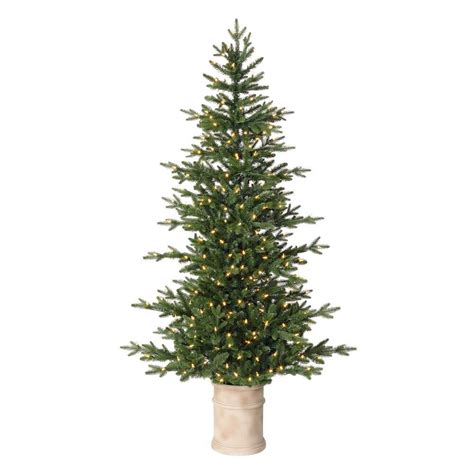 65 Ft Potted Pre Lit Christmas Trees Artificial Christmas Trees