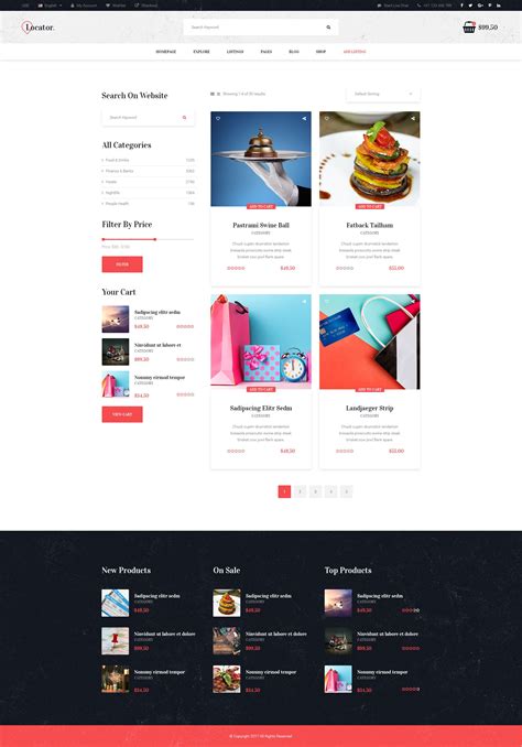 Locator - Listing Directory PSD Template #Listing, #Locator, #Directory, #Template | Psd ...
