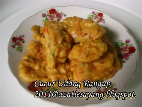 Cucur udang (prawn fritters) recipe: Azatiesayang♥♥: Cucur Udang Rangup