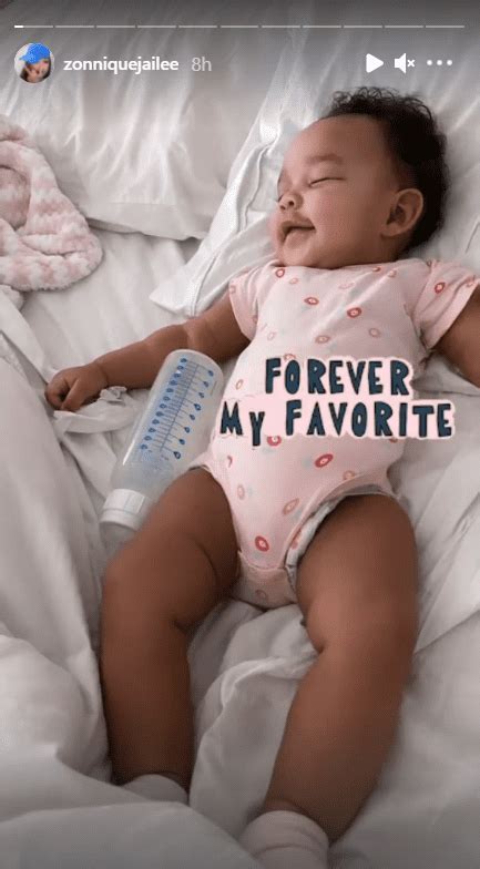 Zonnique Pullins Shares Snap Of Her Baby Girl In A Pink Onesie While