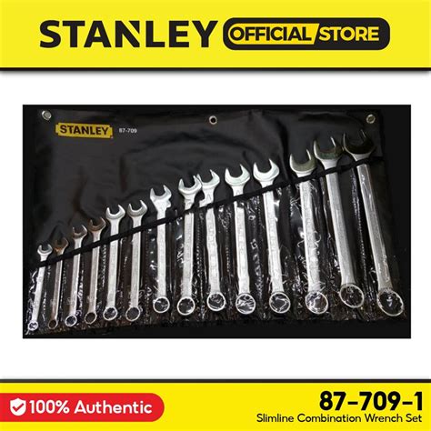 Stanley 87 709 1 Crv Slimline 14 Piece Combination Wrench Set 38 1