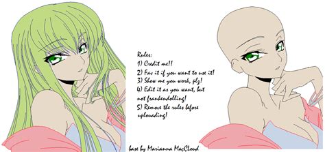 Anime Girl Base 3 By Mariannamaccloud On Deviantart