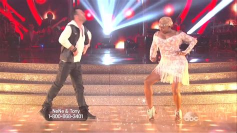 Tony Dovolani And Nene Leakes Dancing Cha Cha Cha With Practice On Dwts 3