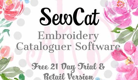 SewCat Embroidery Cataloguer Software