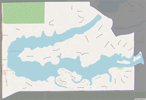 Map Of Lake Sherwood Cdp Wisconsin