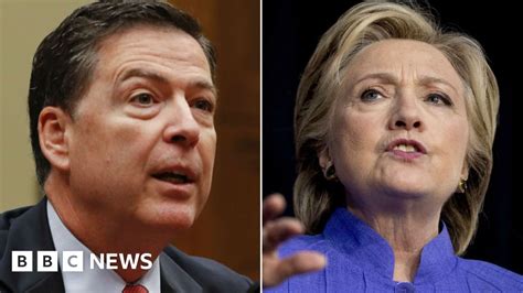 Clinton Emails Fbi Chief May Have Broken Law Says Top Democrat Bbc News