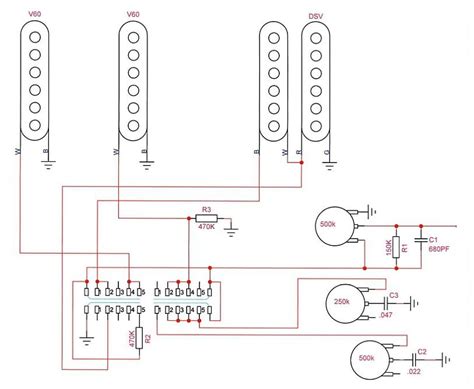 Read wiring diagrams from negative to positive plus redraw the routine being a straight line. Strat Hss 5 Way Switch Wiring Diagram - Collection - Wiring Diagram Sample