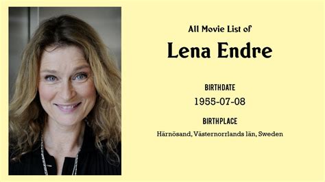 Lena Endre Movies List Lena Endre Filmography Of Lena Endre Youtube