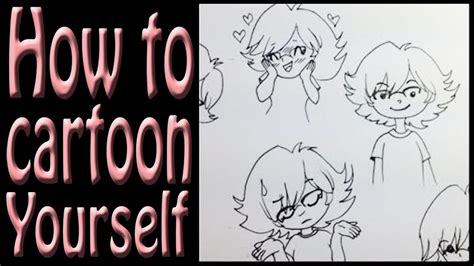 Learn how to draw a funny cartoon step by step. How to draw yourself as a cartoon - YouTube