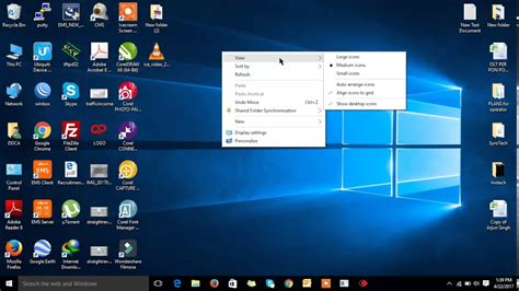 Windows How To Resize Change Smaller Medium And Bigger Desktop Icons YouTube