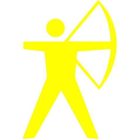 Yellow Archery Icon Free Yellow Archery Icons