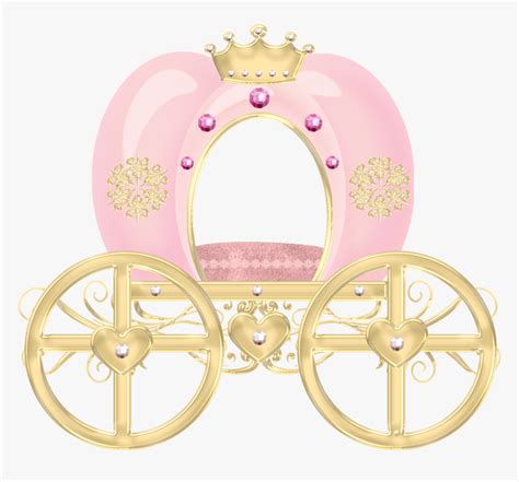 Transparent Baby Stroller Clipart Princess Carriage Pink Clip Art Hd