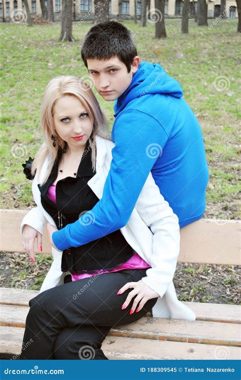 Couple Of Younger Man And Older Girl Stock Image Image Of Modern People 188309545