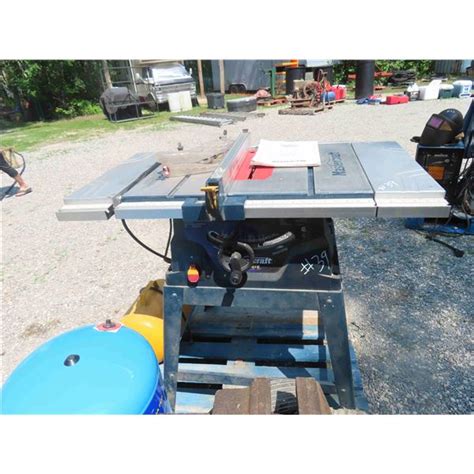 Mastercraft Table Saw With Hawk Eye Laser And Stand