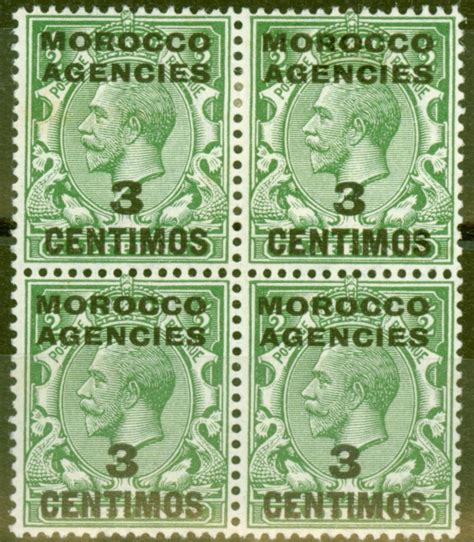 Welcome to the mad to cad conversion page here at foreign exchange uk. Morocco Agencies 1917 3c on 1-2d Green SG128 Fine MNH & MM Block of 4 | Empire Philatelists