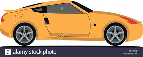 Illustration Of Yellow Car Vector Vector Illustration Stock Vector