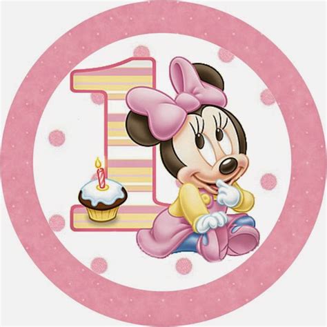 Minnie Primer Año Con Lunares Etiquetas Para Candy Bar Para Imprimir