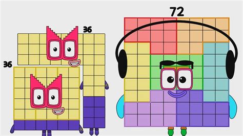 Numberblocks Thirty Six Can Multiply Himself With Anything Youtube
