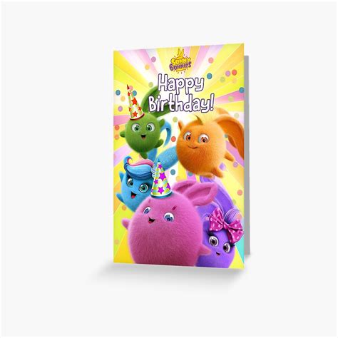 Sunny Bunnies Happy Birthday Greeting Card For Sale By Sunny Bunnies Redbubble