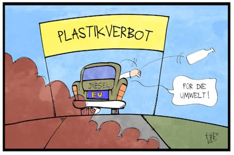Eu Plastikverbot Von Kostas Koufogiorgos Politik Cartoon Toonpool