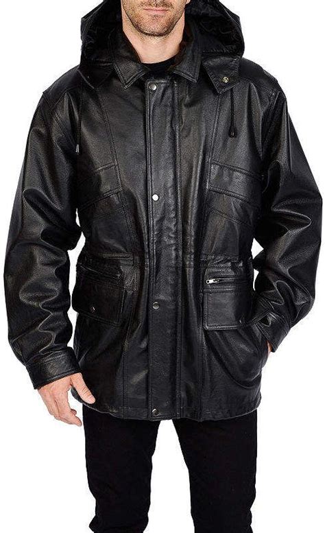 Excelled Leather Excelled Pig Leather Parka Big And Tall Mens Big And