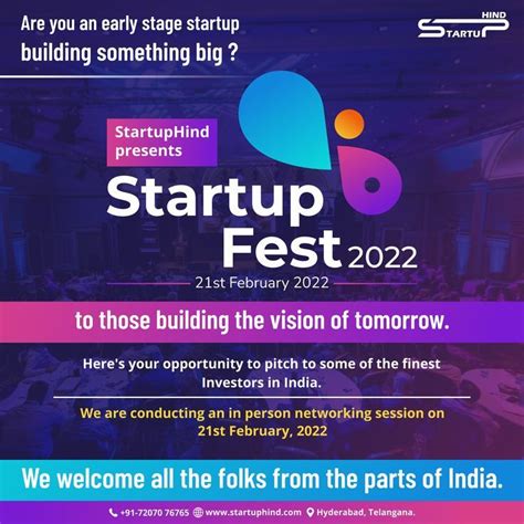 Indian Startup Fest 2022 In 2022 Start Up Startup Events Investing