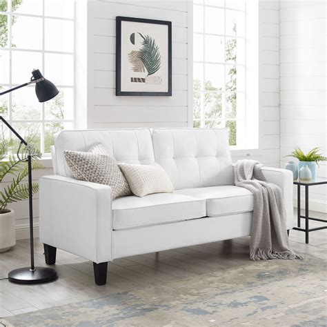 White Pleather Couch Odditieszone
