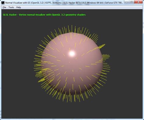 Exploring Glsl Normal Visualizer With Geometry Shaders Shader Library