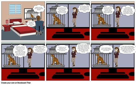 Caged Tiger Comic Strip Storyboard Por 6fb9934f