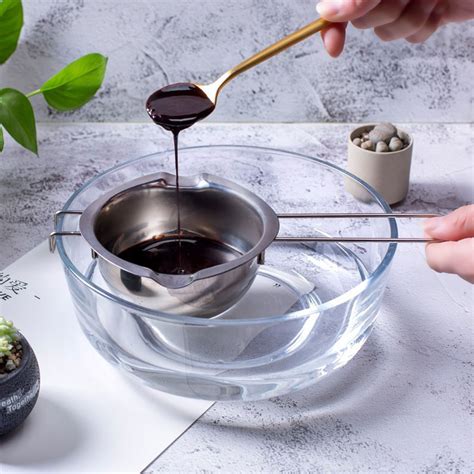 Korkmaz proline cooking pot, stainless steel cover, 2 lt. 201 Stainless Steel Melting Pot Kitchen Milk Chocolate ...