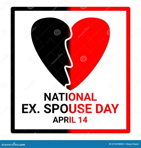 National Ex Spouse Day Stock Illustration Illustration Of April